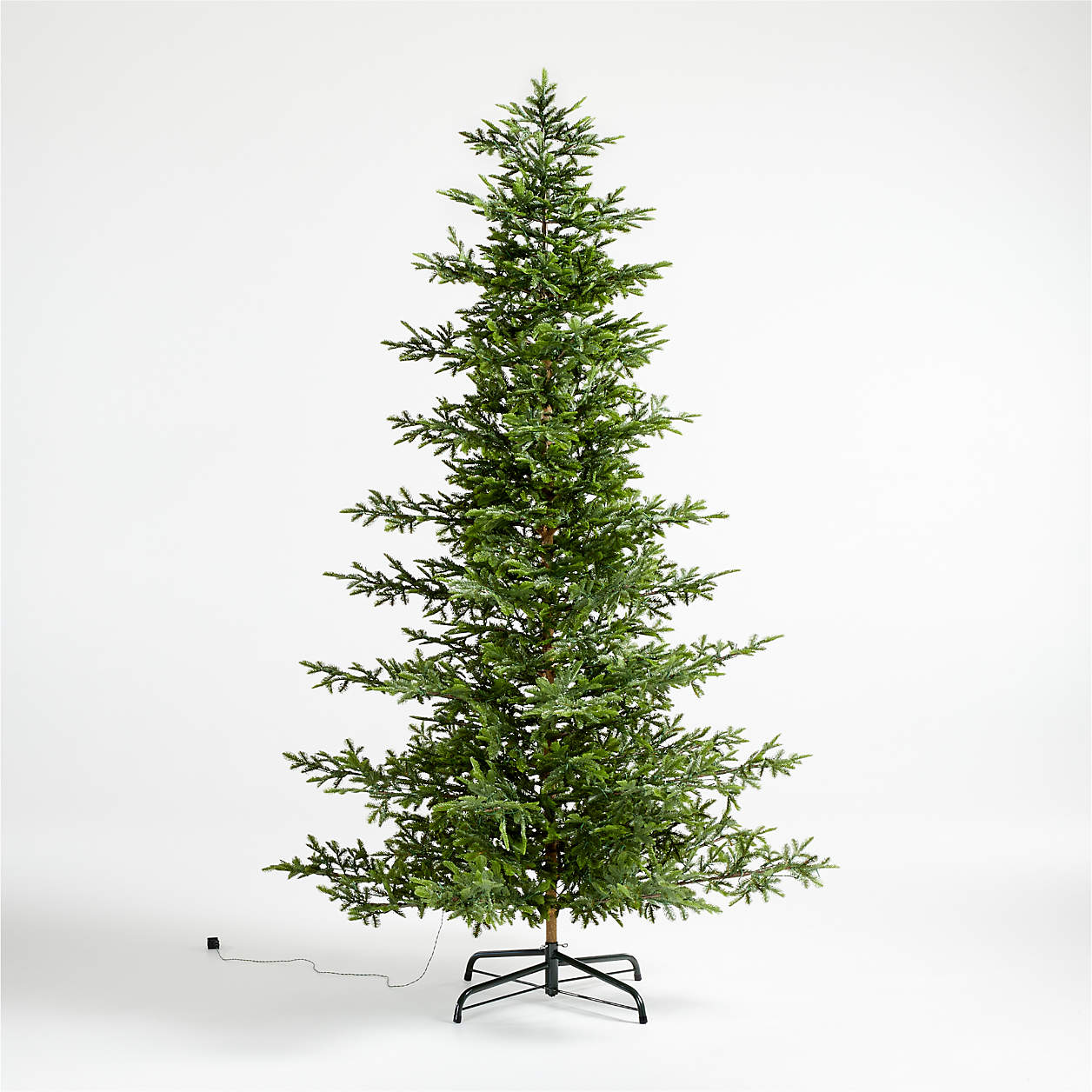 Faux Balsam Fir PreLit LED Christmas Trees with White Lights Crate