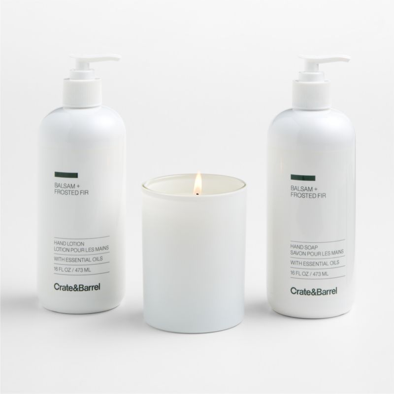 Balsam + Frosted Fir Hand Soap, Lotion & Candle 3-Piece Kitchen Set - image 3 of 4