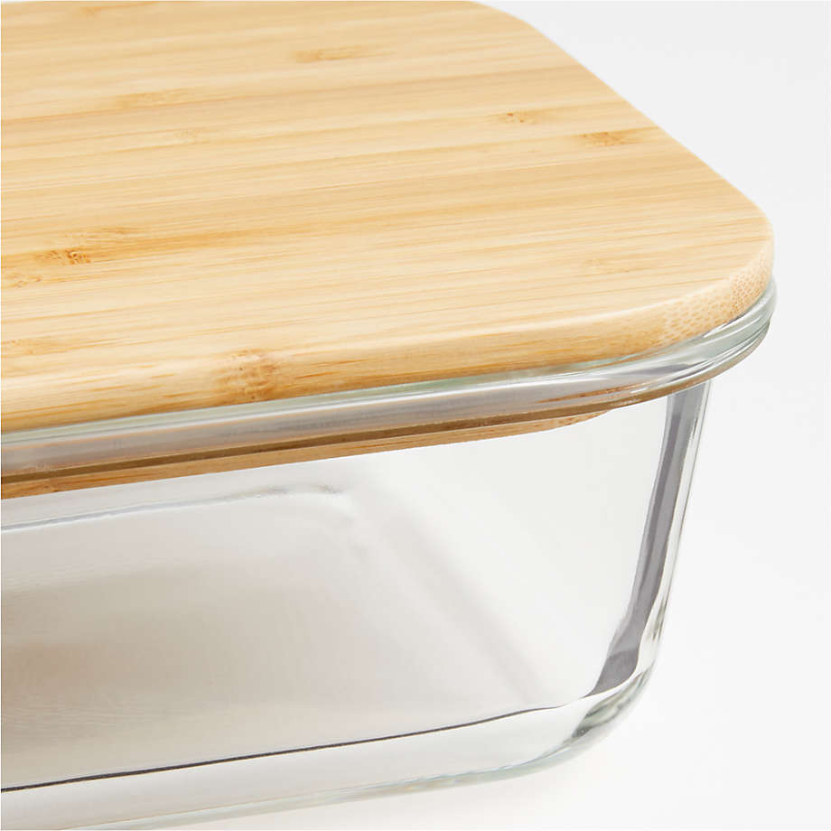 Tomos Glass Bowl with Wood Lid + Reviews