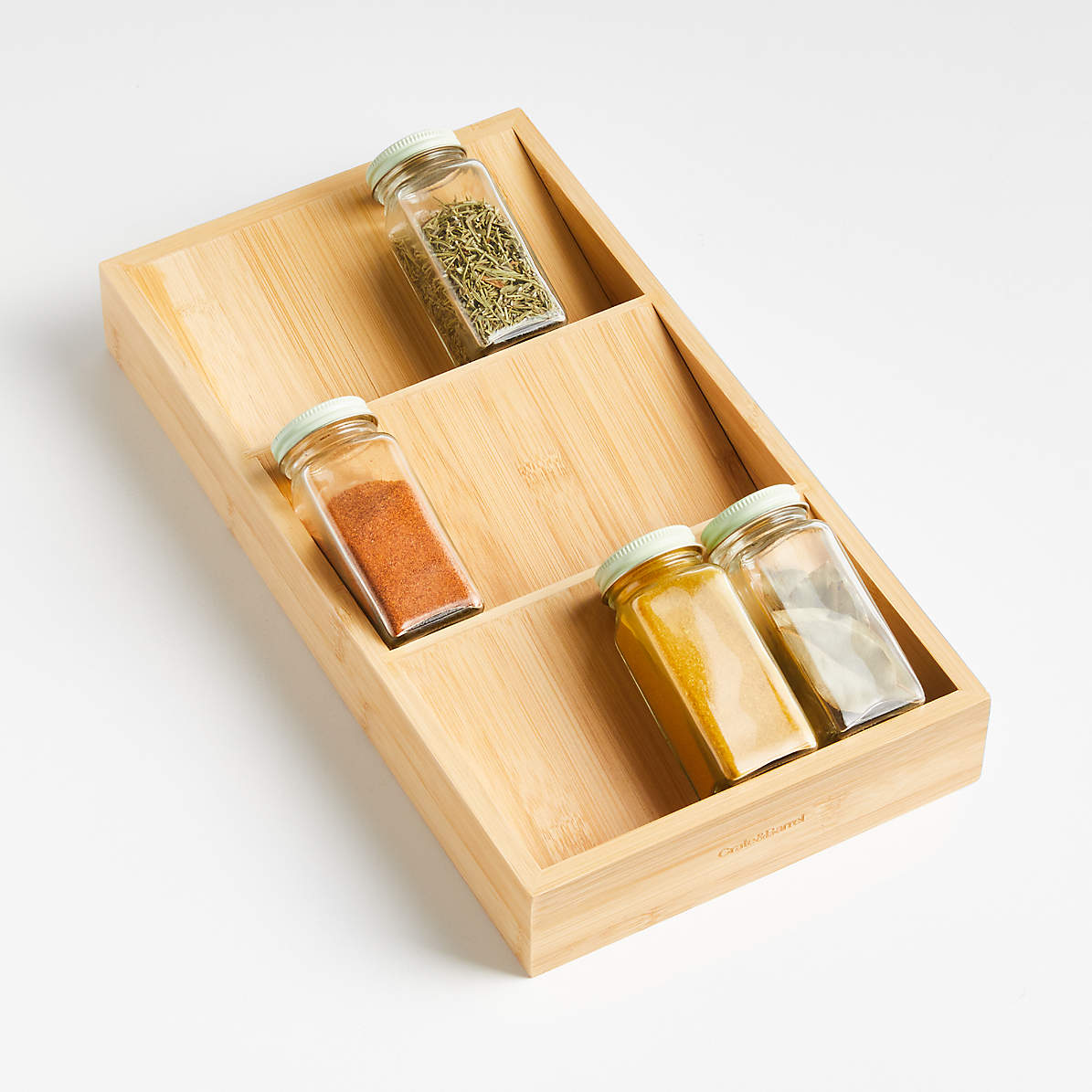 Customizable Spice Rack Drawer Organizer / Spice Storage Drawer Organization  / Kitchen Drawer Insert Spice Storage With Liner / Horizontal 