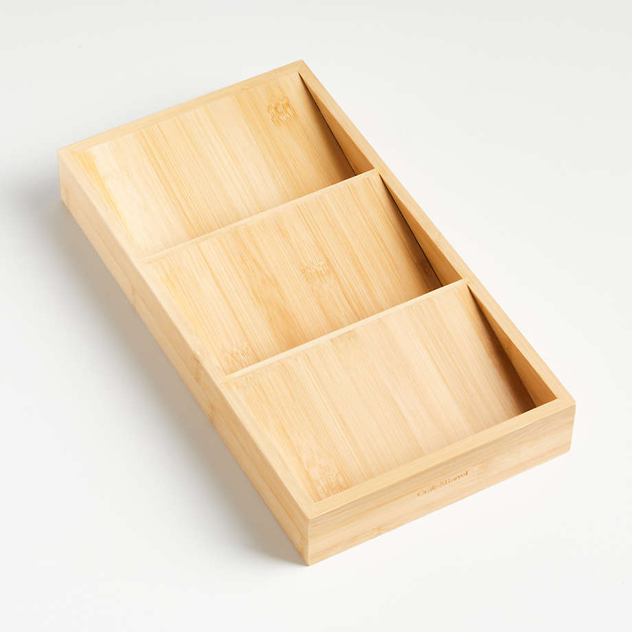 Honey-Can-Do Bamboo Roll Top Bread Box with Drawer, Natural