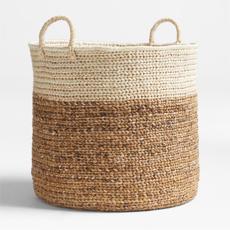 Large Banana Bark Woven Basket - image 2 of 5