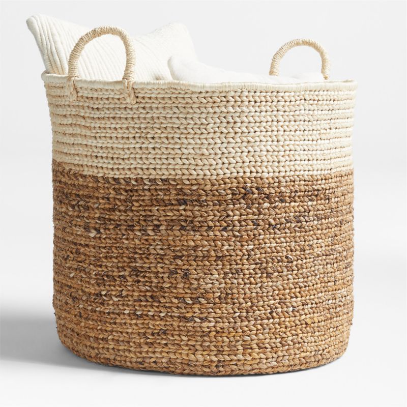 Large Banana Bark Woven Basket - image 0 of 5