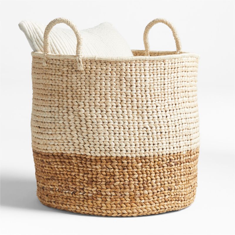 Medium Banana Bark Woven Basket - image 0 of 6