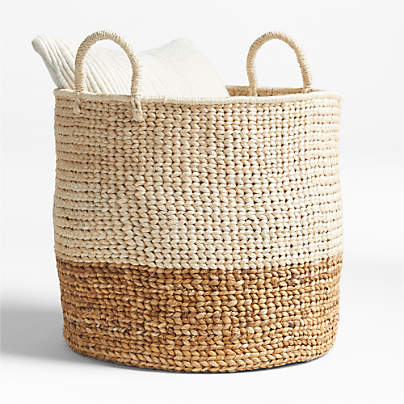 Medium Banana Bark Woven Basket