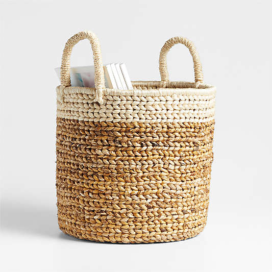 Small Banana Bark Woven Basket