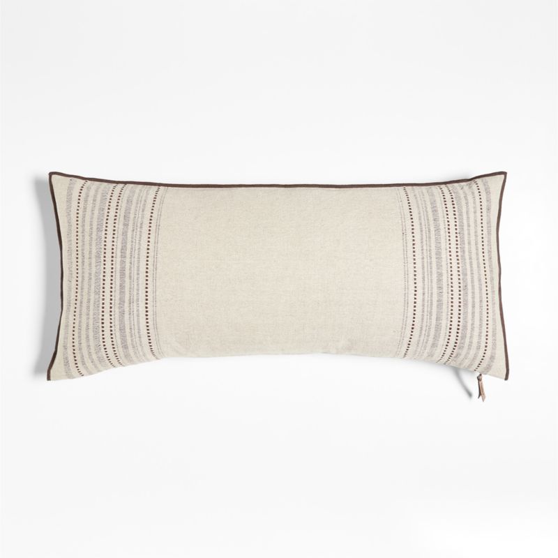 Ivory textured pillow hotsell