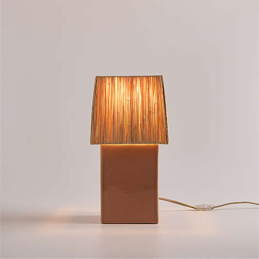 Banks Ceramic Pink Table Lamp