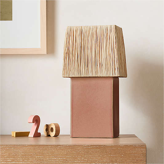 Banks Ceramic Pink Table Lamp
