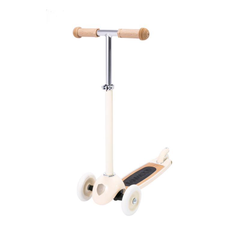 Banwood Cream 3-Wheel Kids Scooter with Basket - image 5 of 12