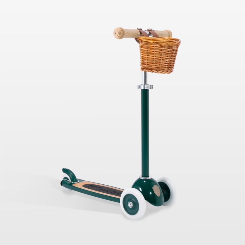 Banwood Green 3-Wheel Kids Scooter with Basket - image 0 of 13