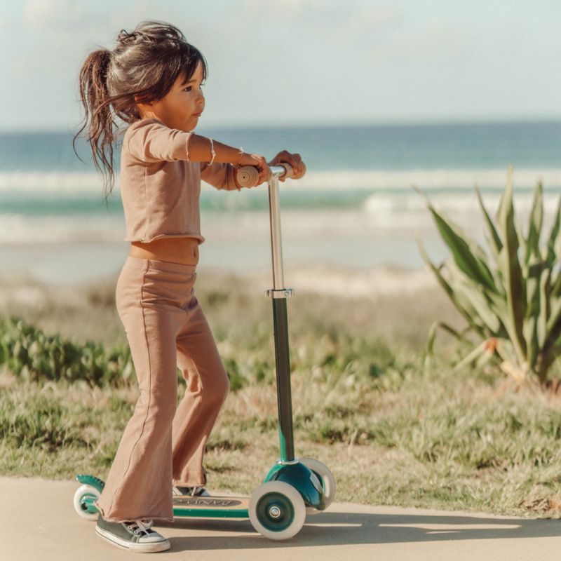 Banwood Green 3-Wheel Kids Scooter with Basket - image 1 of 13