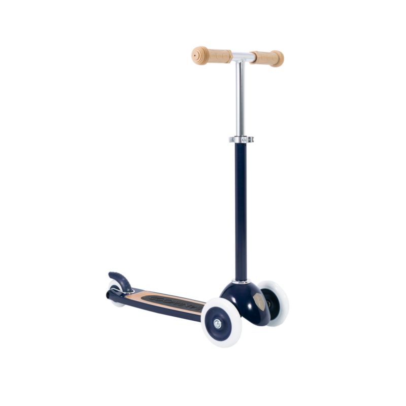 Banwood Navy Blue 3-Wheel Kids Scooter with Basket - image 3 of 11