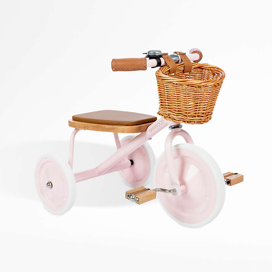 Banwood Soft Pink Toddler Trike + Reviews | Crate & Kids