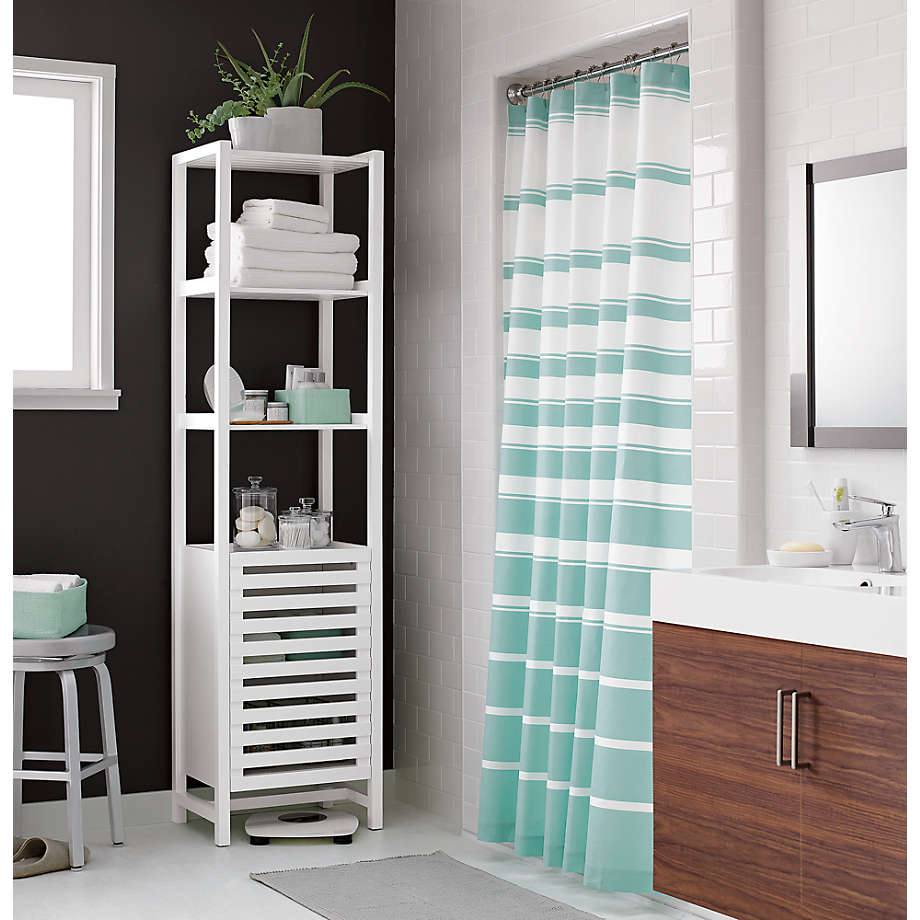 Banya White Bath Tower Reviews Crate And Barrel