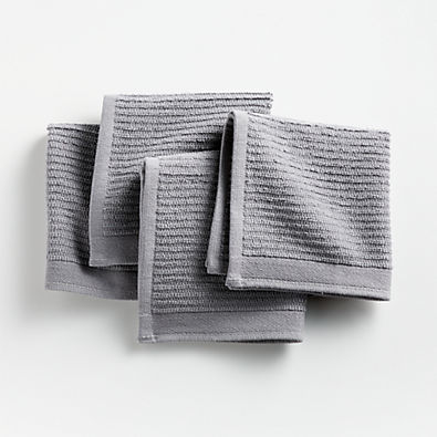 View Bar Mop Grey Dishcloths, Set of 4 details