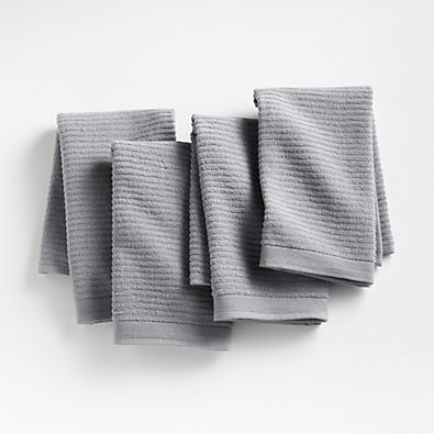 View Bar Mop Grey Towels, Set of 4 details