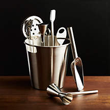 Bar Tool Set Silver + Reviews | Crate & Barrel