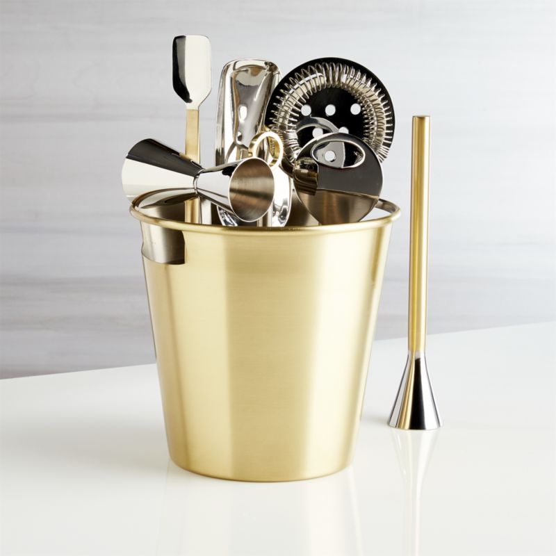 Bar Tool Set Gold