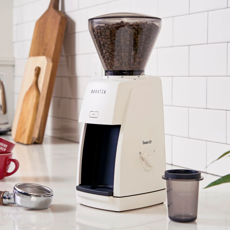 Baratza Encore ESP White Coffee Grinder + Reviews | Crate & Barrel Canada