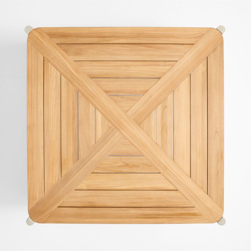 Barbados 45" Teak and Resin Outdoor Coffee Table - image 4 of 6