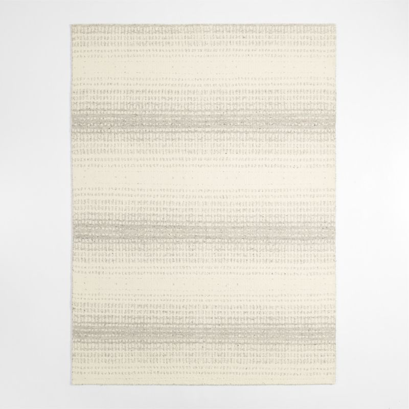 Barcelona Wool Handwoven Grey Ivory Rug Swatch 12"x18" - image 1 of 4