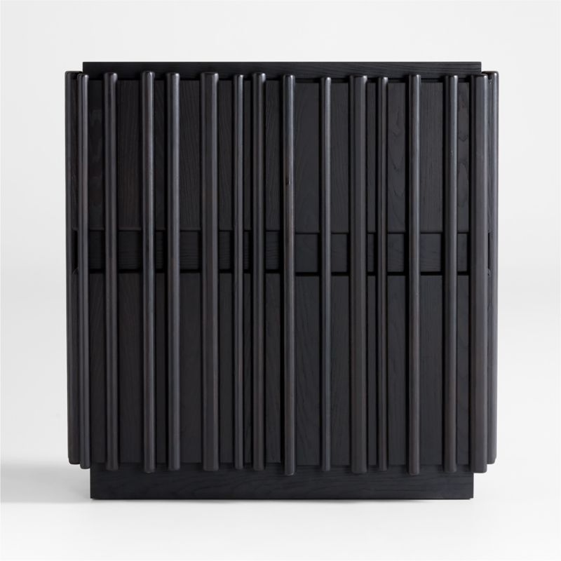 Bardi Ebonized Ash Wood Storage Entryway Cabinet - image 0 of 9