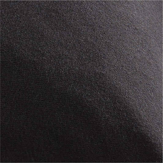 Bardot 20 Recycled Cashmere and Wool Ink Black Pillow with Feather Insert