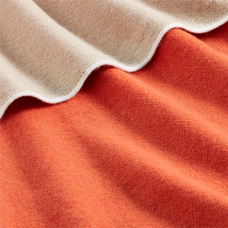 Bardot Persimmon Recycled Cashmere Throw Blanket 70"x55" - image 2 of 4