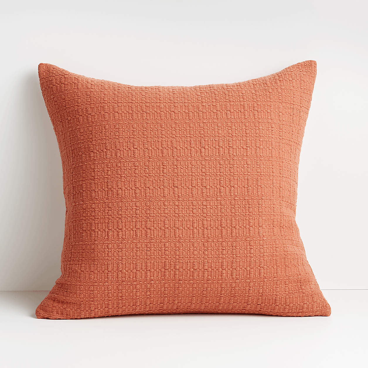 Bari 20"x20" Square Baked Clay Knitted Decorative Throw Pillow with