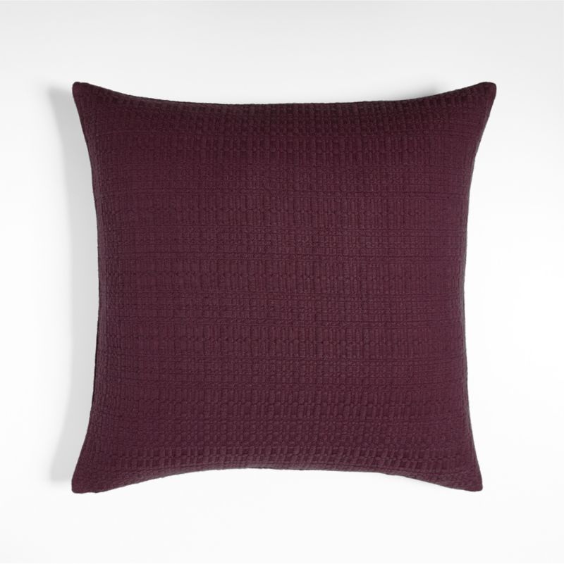 Bari 20" Merlot Red Knitted Pillow Cover