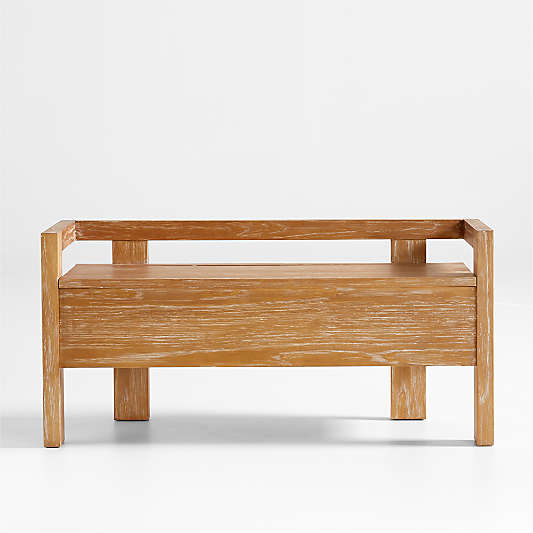 Baro Wood Entryway Storage Bench