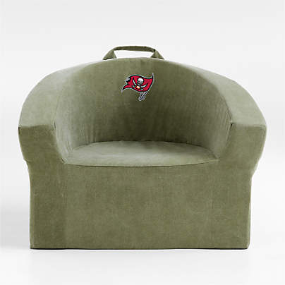 NFL Tampa Bay Buccaneers Large Cyprus Green Organic Cotton Kids Lounge Barrel Chair