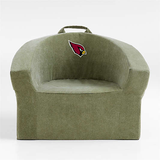 NFL Arizona Cardinals Large Cyprus Green Organic Cotton Kids Lounge Barrel Chair