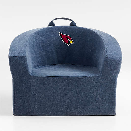 NFL Arizona Cardinals Large Deep Indigo Organic Cotton Kids Lounge Barrel Chair