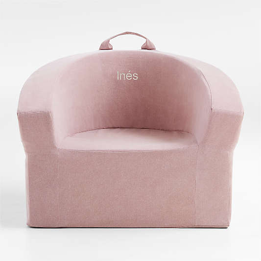 Large Lilac Mauve Kids Lounge Barrel Chair