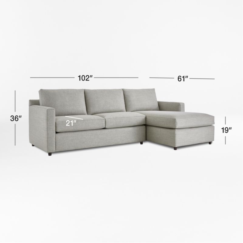 Barrett II -Piece Right Arm Chaise Sectional Sofa