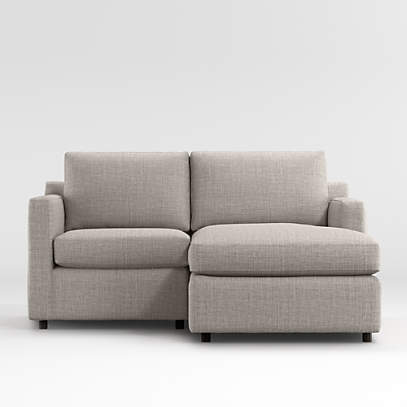 Barrett 2 Piece Small Space Sectional, Chaise Sofa Sectional Small