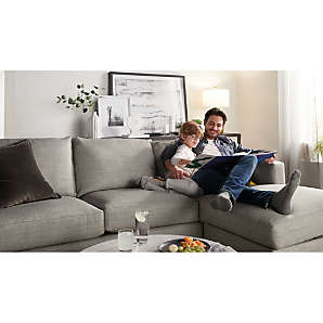 Crate and online barrel sectional couch