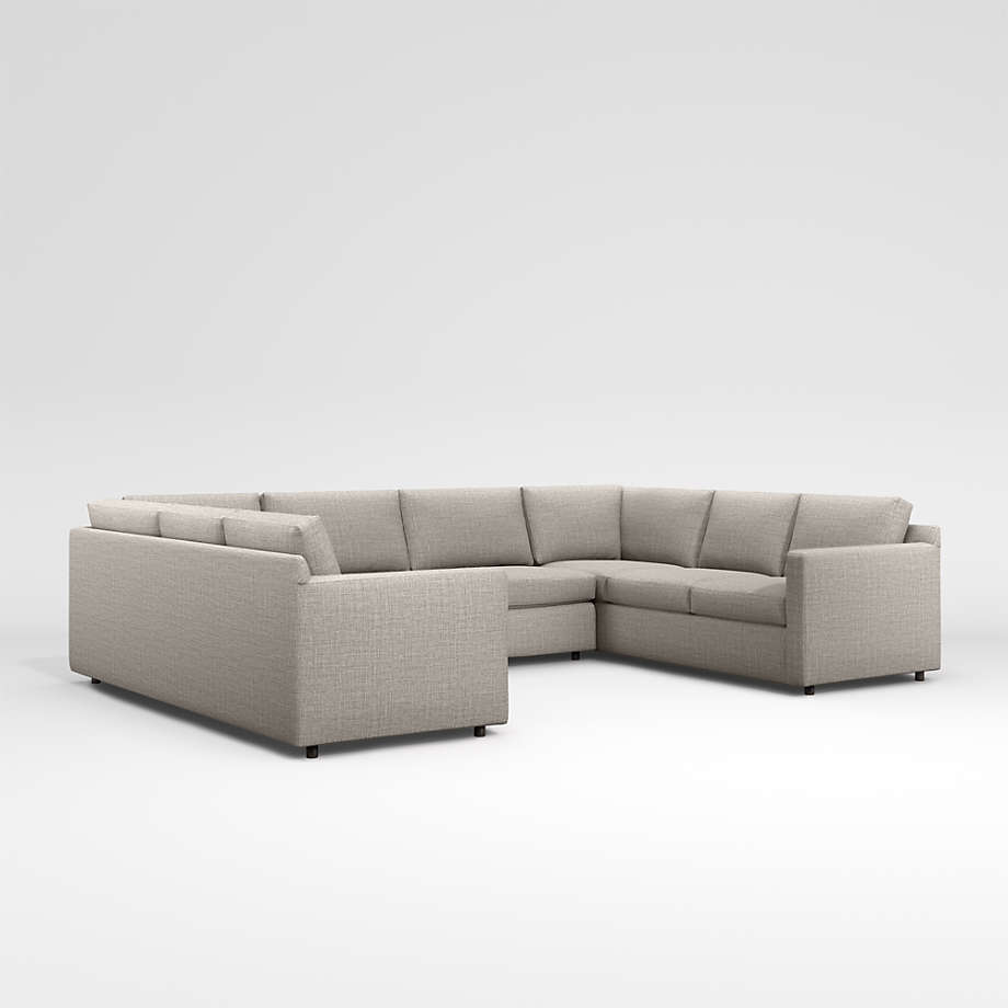 Barrett II 3Piece U Sectional Sofa + Reviews Crate & Barrel Canada