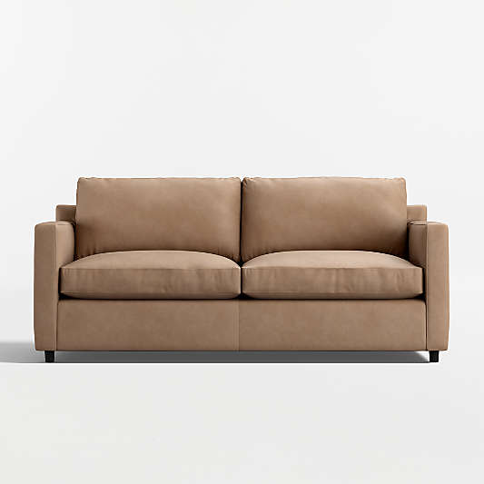 Barrett II Leather Track Arm Sleeper Sofa (71"-91")