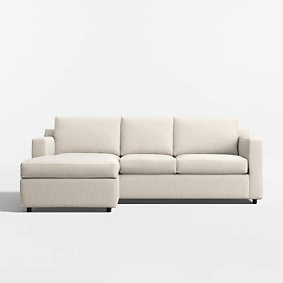 Barrett II 91" Reversible Storage Chaise Lounge Queen Sleeper Sectional Sofa