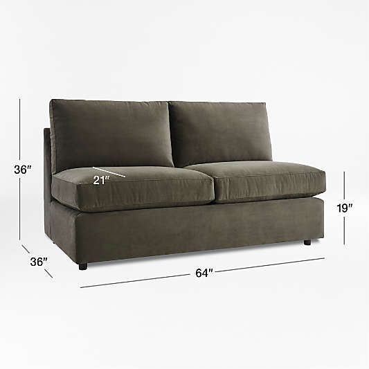 Barrett II Armless Loveseat