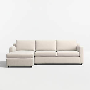 Crate & Barrelの高級ベッドソファー Crate & Barrel Sectional Sofa Bed - AptDeco