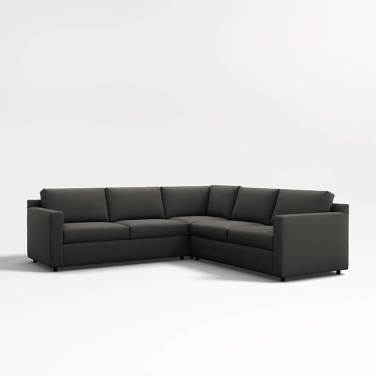 Barrett II 3Piece Sectional Sofa + Reviews Crate & Barrel