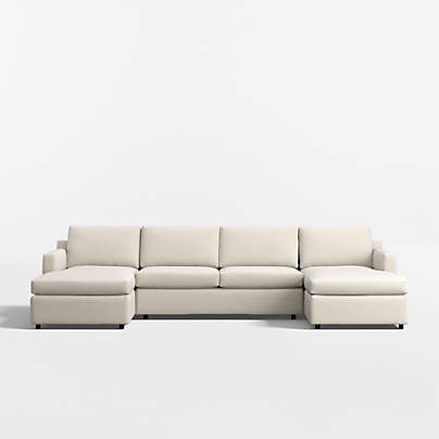 Barrett II 3-Piece U-Shaped Sectional Sofa with Double Chaise Lounge