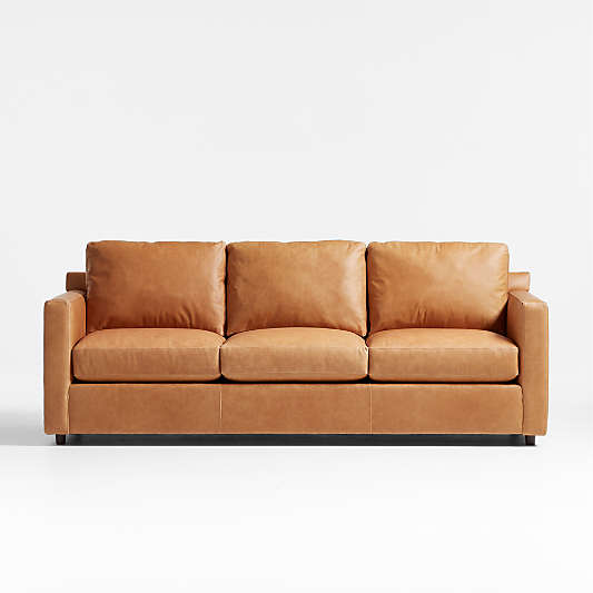 Barrett II Leather 3-Seat Track Arm Sofa