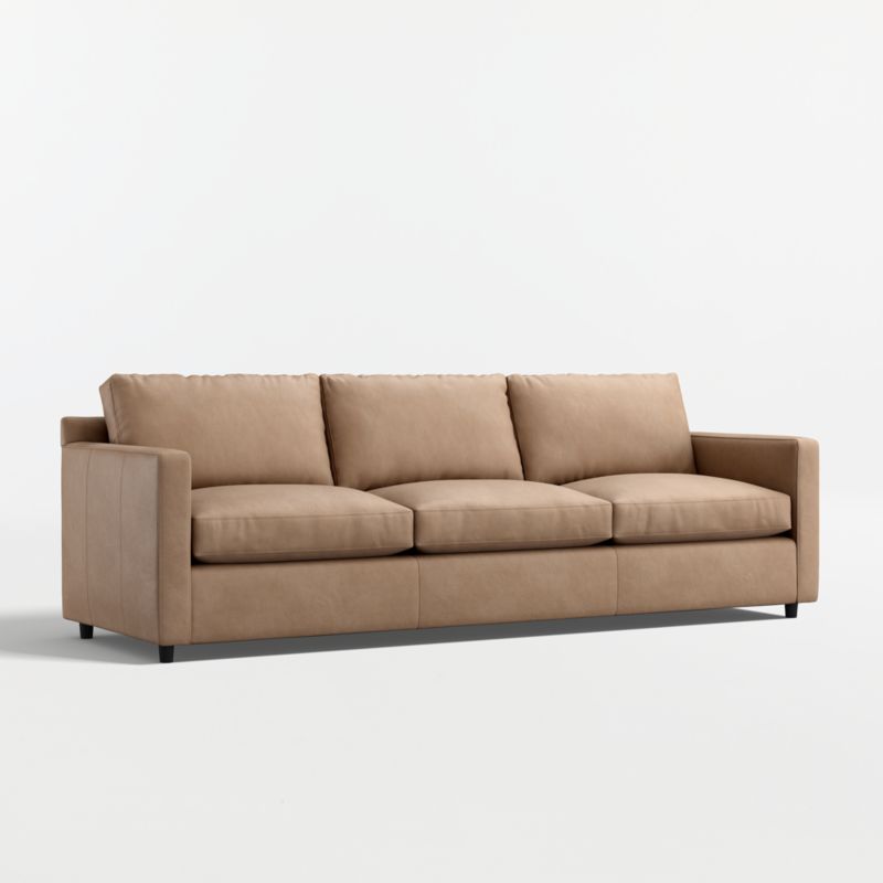 Barrett II 104" Leather Track Arm Grande Sofa - image 8 of 11