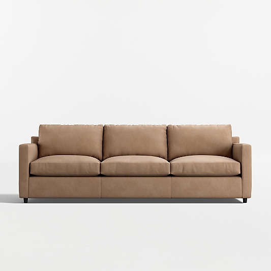 Barrett II 104" Leather Track Arm Grande Sofa