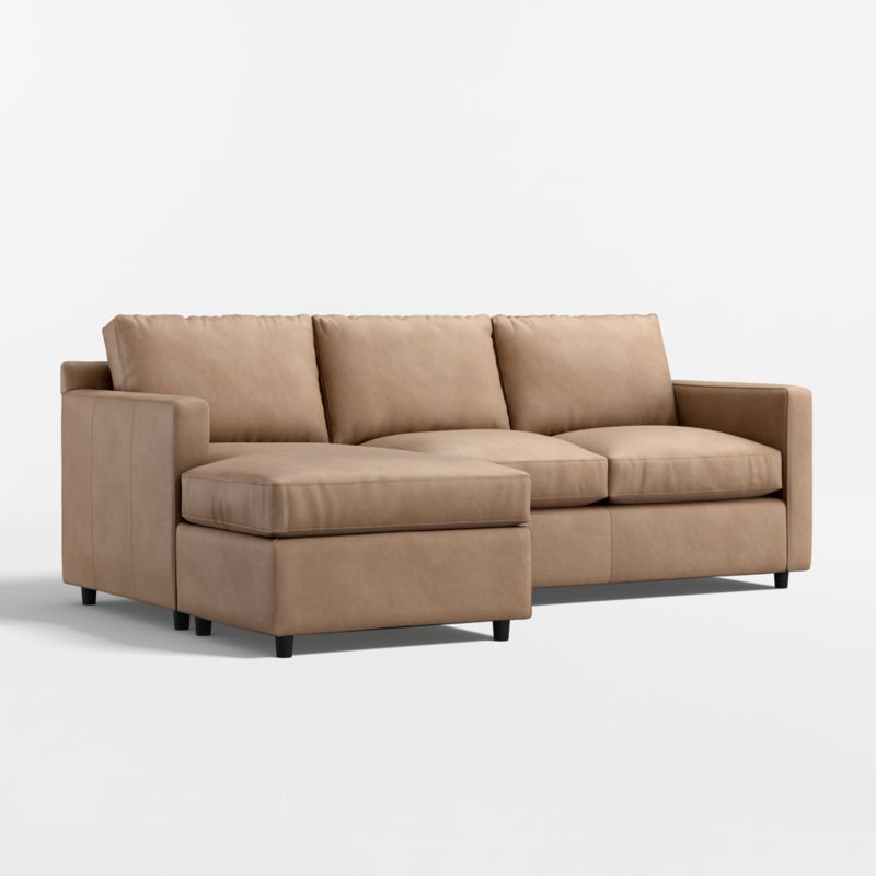 Barrett II 2-Piece Leather Sectional Sofa with Chaise Lounge - image 6 of 10